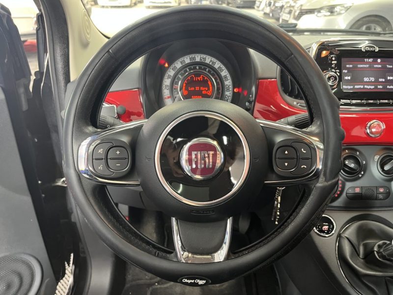 Fiat 500 1.2i 69ch Rosso Amore Edizione | Toit ouvrant | Bi-ton rouge | Distribution à 69000 km