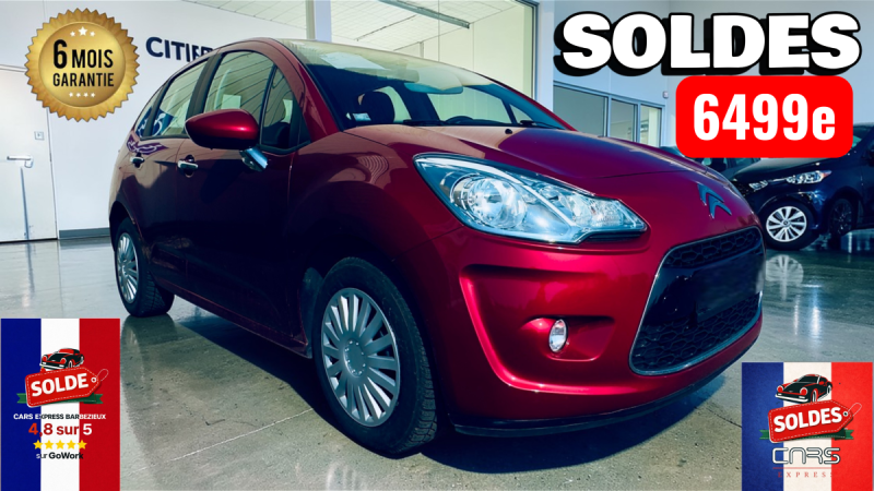 CITROEN C3 1,4 HDI 1ER MAIN GARANTIE 6MOIS PARE-BRISE PANORAMIQUE