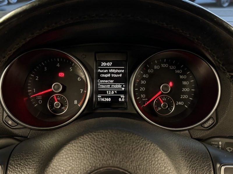 VOLKSWAGEN GOLF 6 VI CABRIOLET 1.2 TSI 105 Cv CARAT / ORIGINE FRANCE CRIT AIR 1 BVM6 - GARANTIE 1 AN