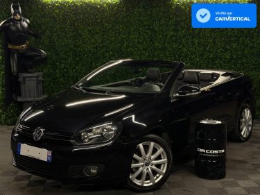 VOLKSWAGEN GOLF 6 VI CABRIOLET 1.2 TSI 105 Cv CARAT / ORIGINE FRANCE CRIT AIR 1 BVM6 - GARANTIE 1 AN