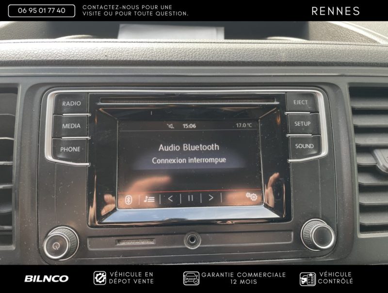 VW TRANSPORTER T6 BVM L2H1 2L TDI 102CH 2017 - TVA RECUPERABLE / SUIVI COMPLET VW / GARANTIE 12 MOIS