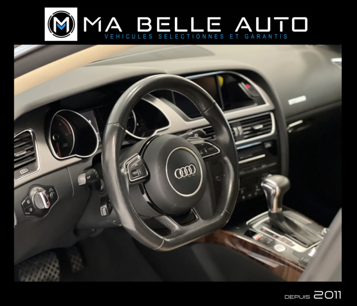 AUDI A5 2.0 TDI 143 AMBITION LUXE 2012 / 1ère main / xenon cuir JA18 gps / 229 euros mensuel