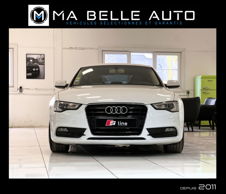 AUDI A5 2.0 TDI 143 AMBITION LUXE 2012 / 1ère main / xenon cuir JA18 gps / 229 euros mensuel