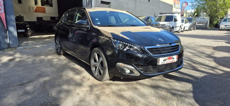 308 II  1.6l hdi 92ch Allure, Noir, *Clim auto*, *Radar AV/AR*, *Idéale jeune conducteur*