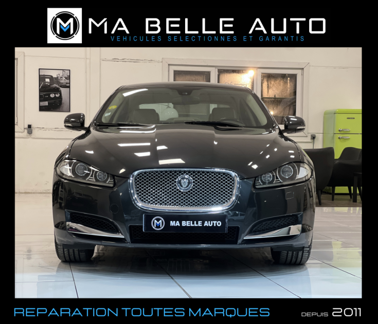 Jaguar XF 2.2d 163 / carnet + factures / cuir gps xenon attelage / 176 euros mensuel