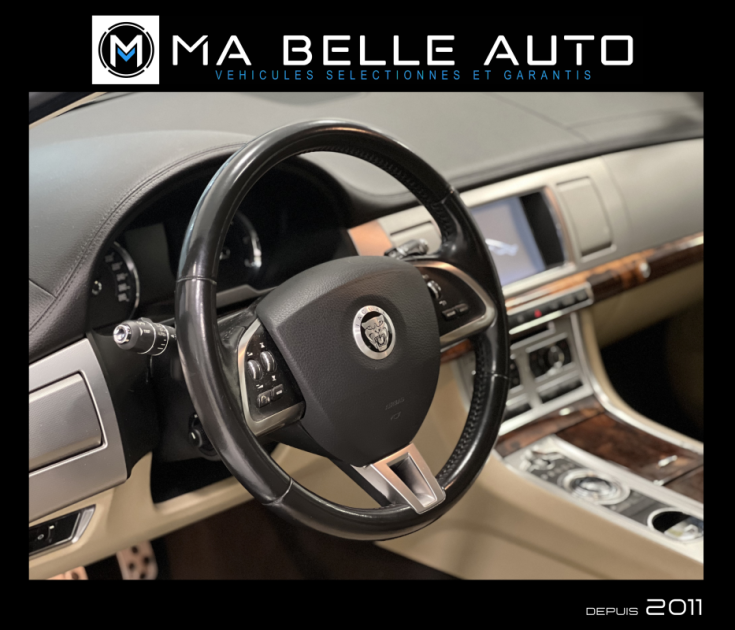 Jaguar XF 2.2d 163 / carnet + factures / cuir gps xenon attelage / 176 euros mensuel