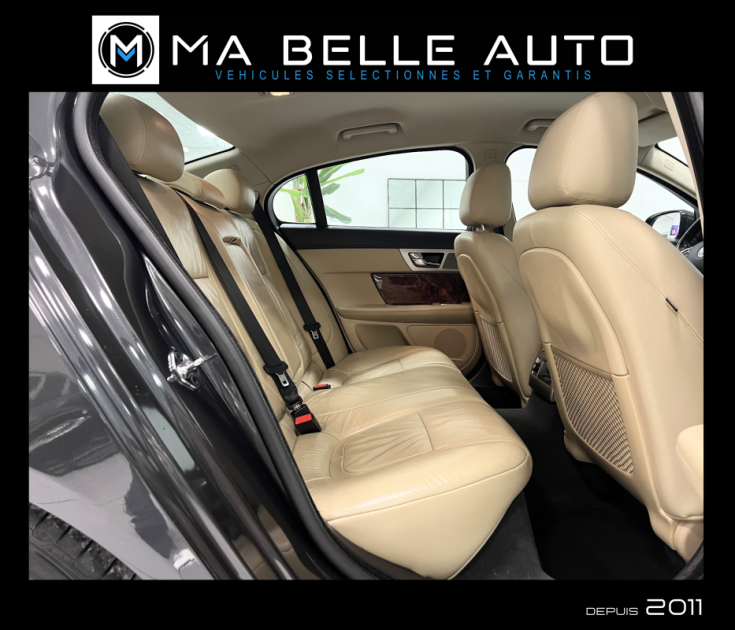 Jaguar XF 2.2d 163 / carnet + factures / cuir gps xenon attelage / 176 euros mensuel