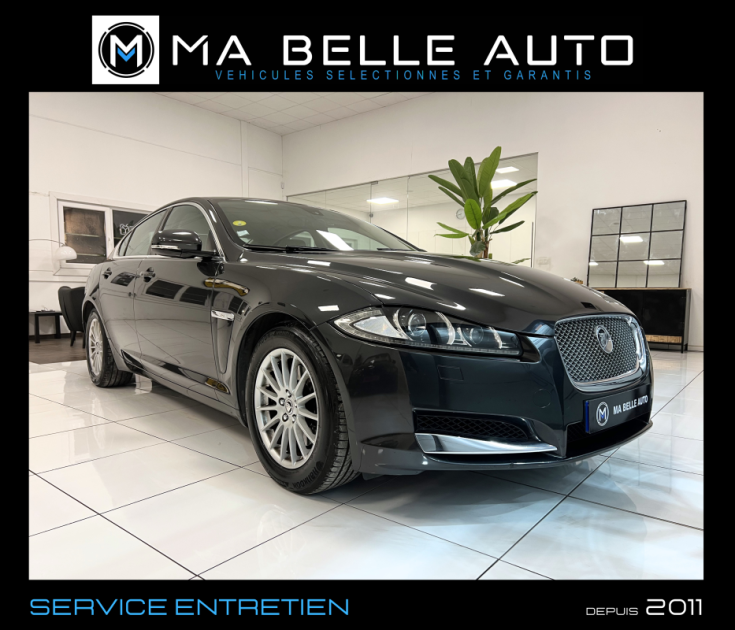 Jaguar XF 2.2d 163 / carnet + factures / cuir gps xenon attelage / 176 euros mensuel