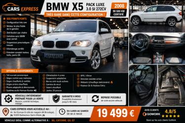 BMW X5 3.0 SI PACK LUXE 98MKM FULL OPTIONS, RARE, GARANTIE 6MOIS