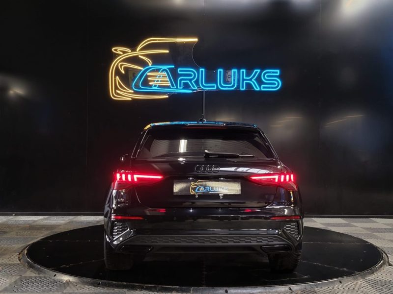 AUDI A3 SPORTBACK 30 TDi 116cv S-Line CARPLAY - VOLANT MEPLAT - CAMERA - FULL BLACK