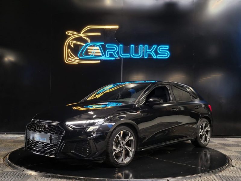 AUDI A3 SPORTBACK 30 TDi 116cv S-Line CARPLAY - VOLANT MEPLAT - CAMERA - FULL BLACK