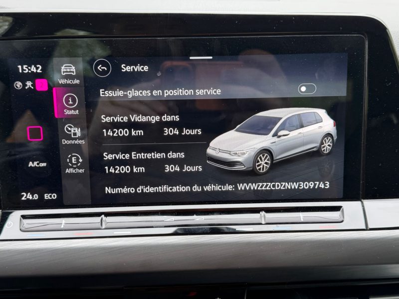 VOLKSWAGEN GOLF  VIII 1.4   HYBRID STYLE  08/2022