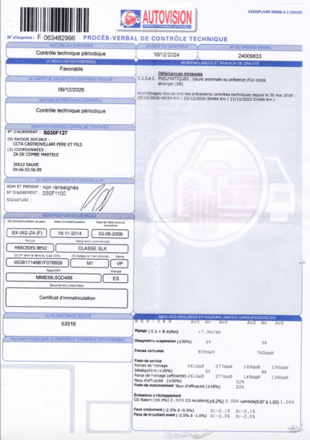 MERCEDES SLK 350 BA 2006