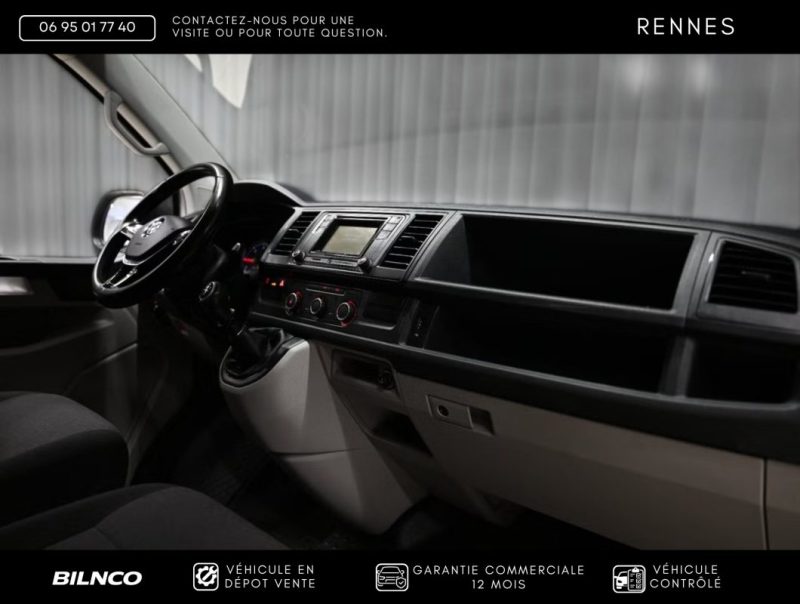 VW TRANSPORTER 2.0TDI 102 BVM5 TVA RECUPERABLE - SUIVI COMPLET / WEBASTO