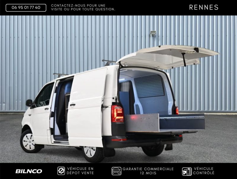 VW TRANSPORTER 2.0TDI 102 BVM5 TVA RECUPERABLE - SUIVI COMPLET / WEBASTO