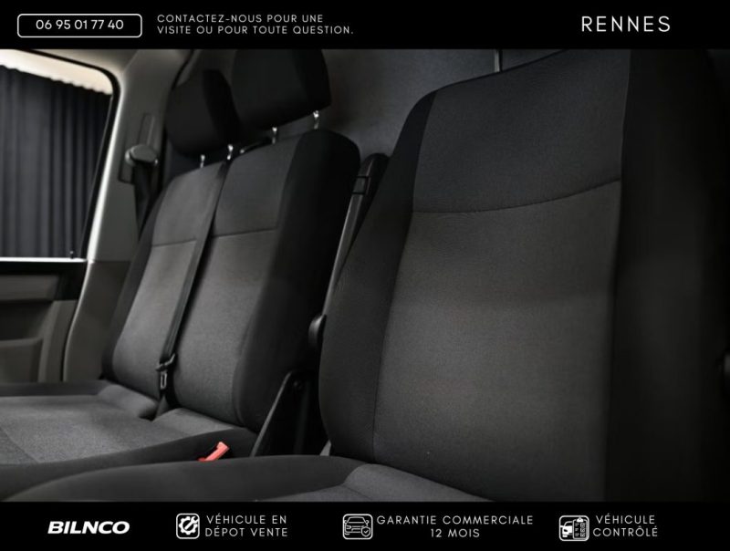 VW TRANSPORTER 2.0TDI 102 BVM5 TVA RECUPERABLE - SUIVI COMPLET / WEBASTO