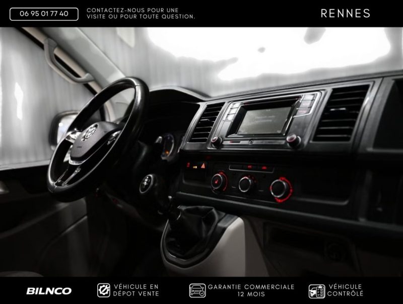 VW TRANSPORTER 2.0TDI 102 BVM5 TVA RECUPERABLE - SUIVI COMPLET / WEBASTO