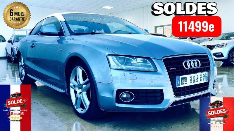 AUDI A5 3.0 TDI QUATTRO S-LINE BV6 GPS GARANTIE 6MOIS