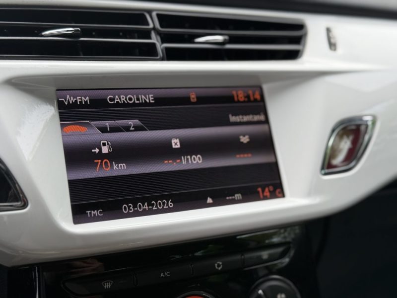 CITROEN DS3 1.6 VTI 120CH SO CHIC - BOITE AUTO - GPS - Bluetooth - Révisée & Garantie 6 mois