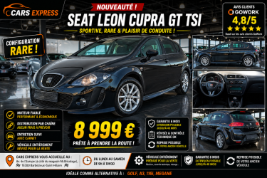 SEAT LEON TSI CUPRA GTDESIGN 2012 1ER MAIN GARANTIE 6MOIS