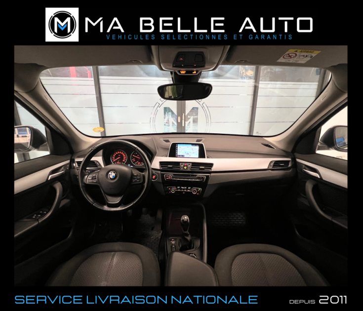 BMW X1 (F48) Sdrive16d Black Line / CARNET BMW COMPLET / Full led GPS JA17 Régul. Radars / 247 euros