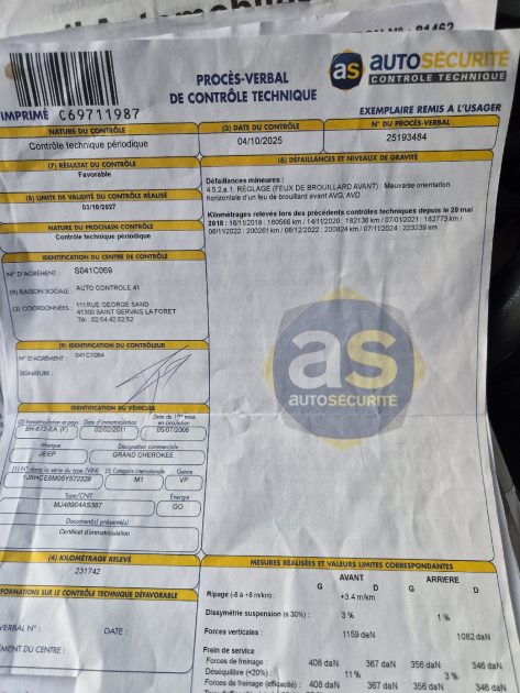 JEEP G.CHEROKE III 3.0 CRD 4X4 2006