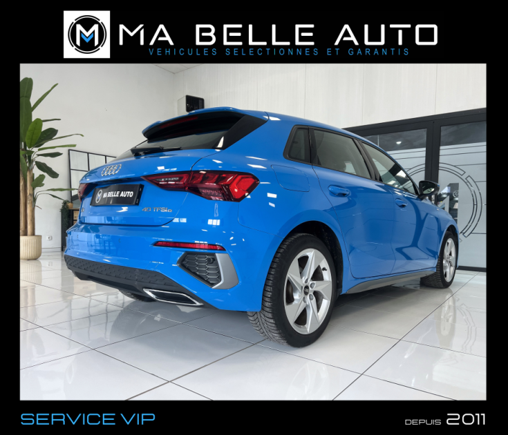 Audi A3 Sportback 40 TFSIe 204 S LINE PHEV S TRONIC6 / 1ère main carnet / 398 euros mensuel 