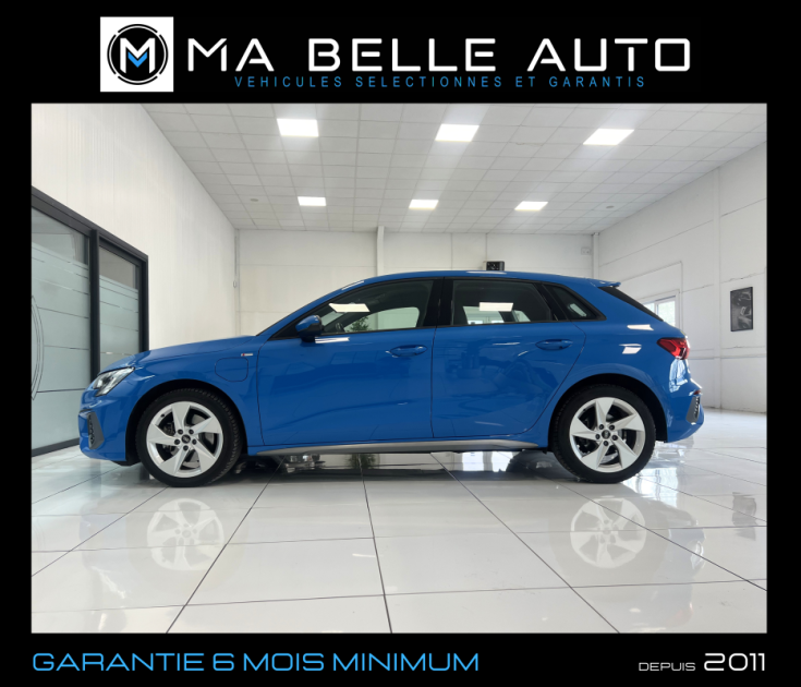 Audi A3 Sportback 40 TFSIe 204 S LINE PHEV S TRONIC6 / 1ère main carnet / 398 euros mensuel 