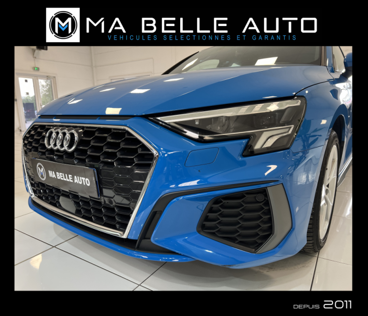 Audi A3 Sportback 40 TFSIe 204 S LINE PHEV S TRONIC6 / 1ère main carnet / 398 euros mensuel 