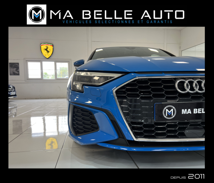 Audi A3 Sportback 40 TFSIe 204 S LINE PHEV S TRONIC6 / 1ère main carnet / 398 euros mensuel 