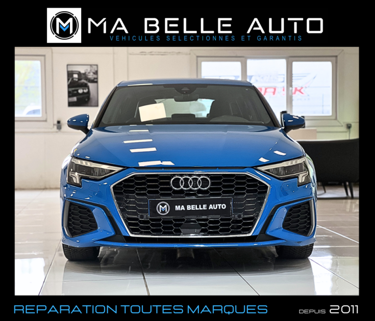 Audi A3 Sportback 40 TFSIe 204 S LINE PHEV S TRONIC6 / 1ère main carnet / 398 euros mensuel 