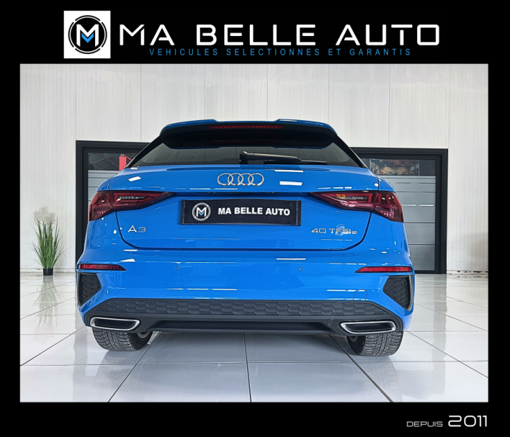 Audi A3 Sportback 40 TFSIe 204 S LINE PHEV S TRONIC6 / 1ère main carnet / 398 euros mensuel 