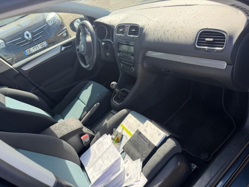 VOLKSWAGEN GOLF 6 1.6 TDI 105 TRENDLINE BLUEMOTION 100ch 2010 150300 kms super etat