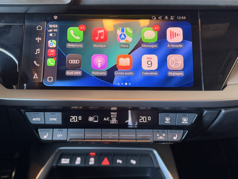 AUDI A3 SPORT BACK - S LINE - 2.0 L TDi - 150 ch - SIEGES CHAUFFANTS - SUIVI AUDI - CARPLAY - 