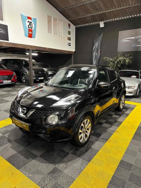 MAGNIFIQUE NISSAN JUKE TEKNA 115 CH (TOIT OUVRANT, SIÈGES CHAUFFANTS, CAMÉRA 360, SUIVI D’ENTRETIEN)