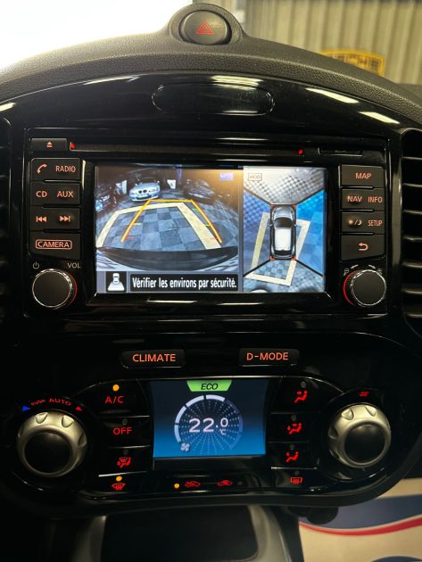 MAGNIFIQUE NISSAN JUKE TEKNA 115 CH (TOIT OUVRANT, SIÈGES CHAUFFANTS, CAMÉRA 360, SUIVI D’ENTRETIEN)