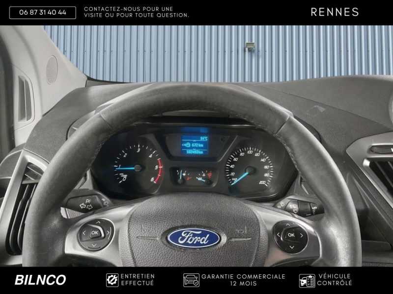 FORD TRANSIT CUSTOM 2.2 DURATORQ 125CH L1H1 – / CAMÉRA DE RECUL / RADARS AVANT ARRIÈRE / ATTELAGE  