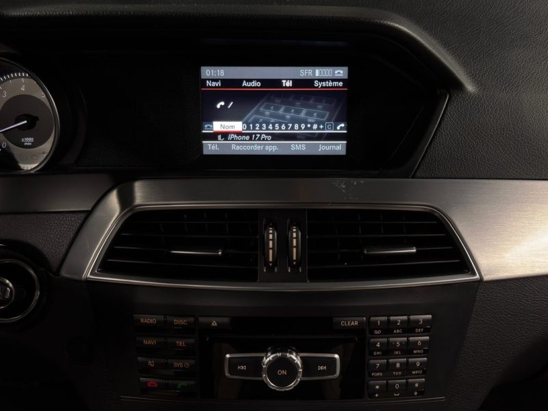 MERCEDES CLASSE C 3 III PHASE 2 AVANTGARDE 180 CGI 1.6 156 Cv BVA7 INTERIEUR CUIR - Garantie 1 an