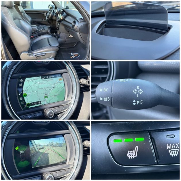 Mini Cooper Cabriolet 136ch Chili / Cabrio / Tete haute / LEDS / Camera / Sieges chauffants / Park a