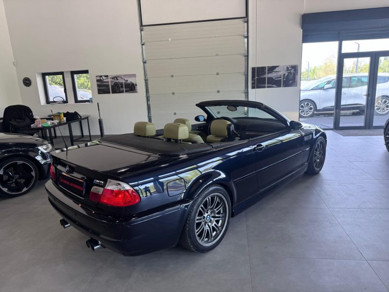 BMW M3 E46 3.2 343cv CABRIOLET / ENTIEREMENT D'ORIGINE /CARBON  SCHWARZ / REPRISE POSSIBLE