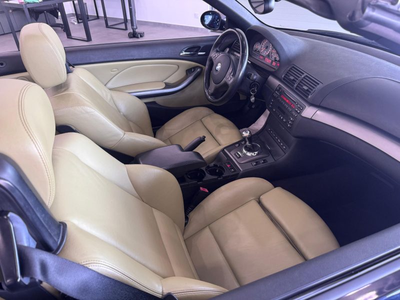 BMW M3 E46 3.2 343cv CABRIOLET / ENTIEREMENT D'ORIGINE /CARBON  SCHWARZ / REPRISE POSSIBLE
