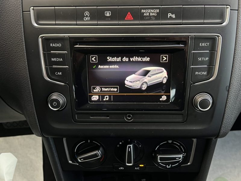 VOLKSWAGEN POLO 5 V PHASE 2 1.2 TSI 90 Cv BOITE AUTOMATIQUE DSG7 5 PORTES 59 600 Kms - GARANTIE 1 AN