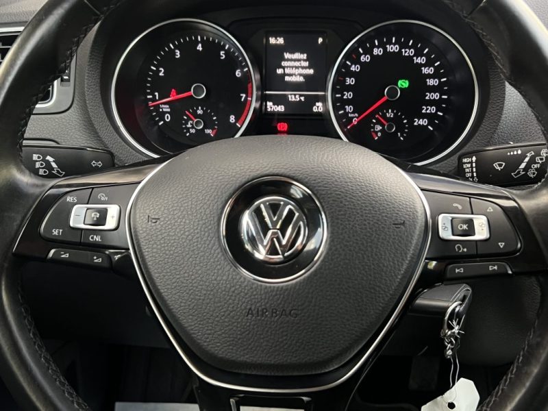 VOLKSWAGEN POLO 5 V PHASE 2 1.2 TSI 90 Cv BOITE AUTOMATIQUE DSG7 5 PORTES 59 600 Kms - GARANTIE 1 AN