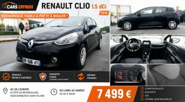 RENAULT CLIO IV 1.5 DCI INTENS ECO² GARANTIE 6MOIS