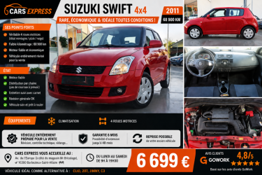 SUZUKI SWIFT 1.3 GL 4WD 1ER MAIN GARANTIE 6MOIS