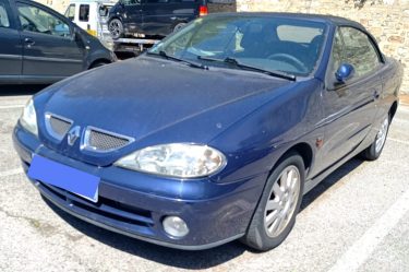 RENAULT MÉGANE CABRIOLET DYNAMIQUE 1.6 16V 2002, bleu, 7cv, 2 portes