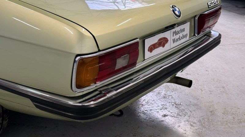 BMW 520 E12 1978 I Historique important I 6 Cylindres I Configuration d’origine