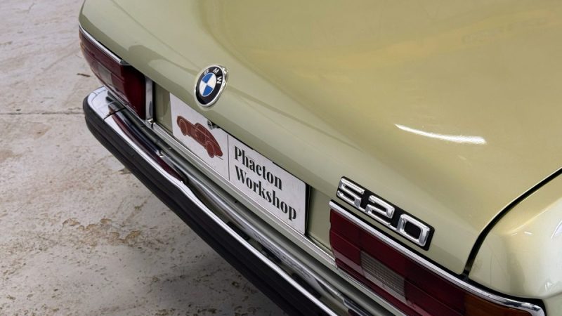 BMW 520 E12 1978 I Historique important I 6 Cylindres I Configuration d’origine