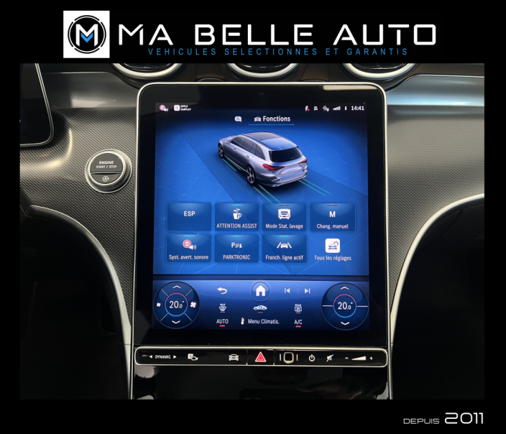 Mercedes C 200 d break mild-hybrid 186 Avantgarde Line 9G-Tronic / 1ère main carnet TVA récupérable