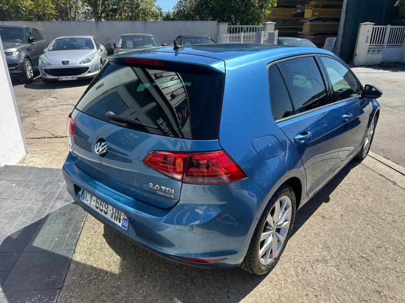 VOLKSWAGEN GOLF VII 2.0 TDI 150CH CARAT DSG6 5P BLUEMOTION 2013